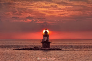 Lighthouse, Orient Point, Sunset