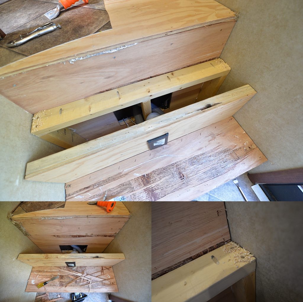 RV Remodel Carpet Removal on Stairs Our1Chance