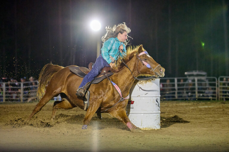 Stokes Green Swamp Rodeo Barrel Racer